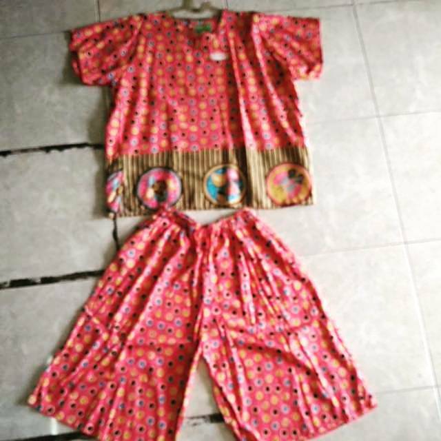 Setelan Kulot Celana Pendek Dewasa Batik HAP Solo