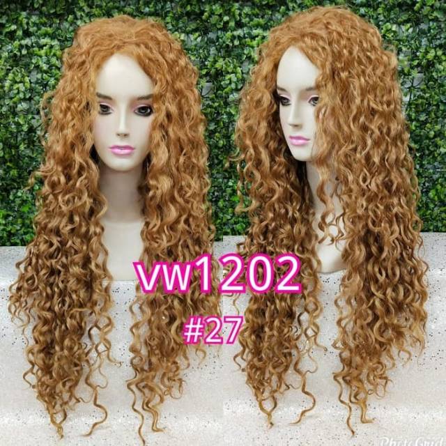 WIG KOREA RAMBUT PALSU PANJANG RAMBUT ASLI WIG MURAH WIG CURLY 1202