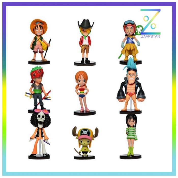 Action Figure One Piece 9 PCS - Model 59