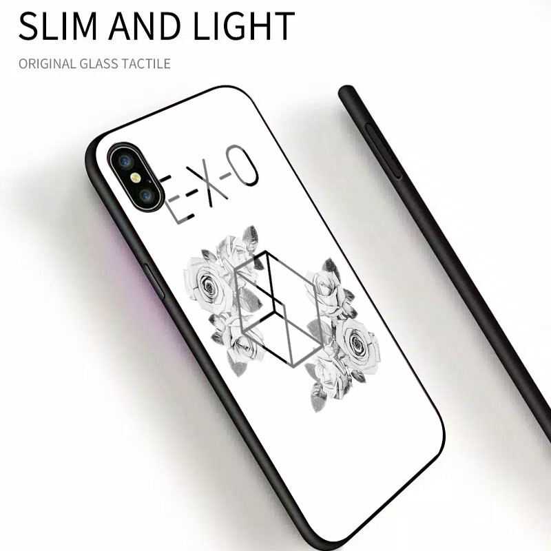 [K28] SoftCase Glass EXO For Oppo Vivo Xiaomi Samsung Iphone Realme a12 a31 a5s a52 a91 a92 a3s a37