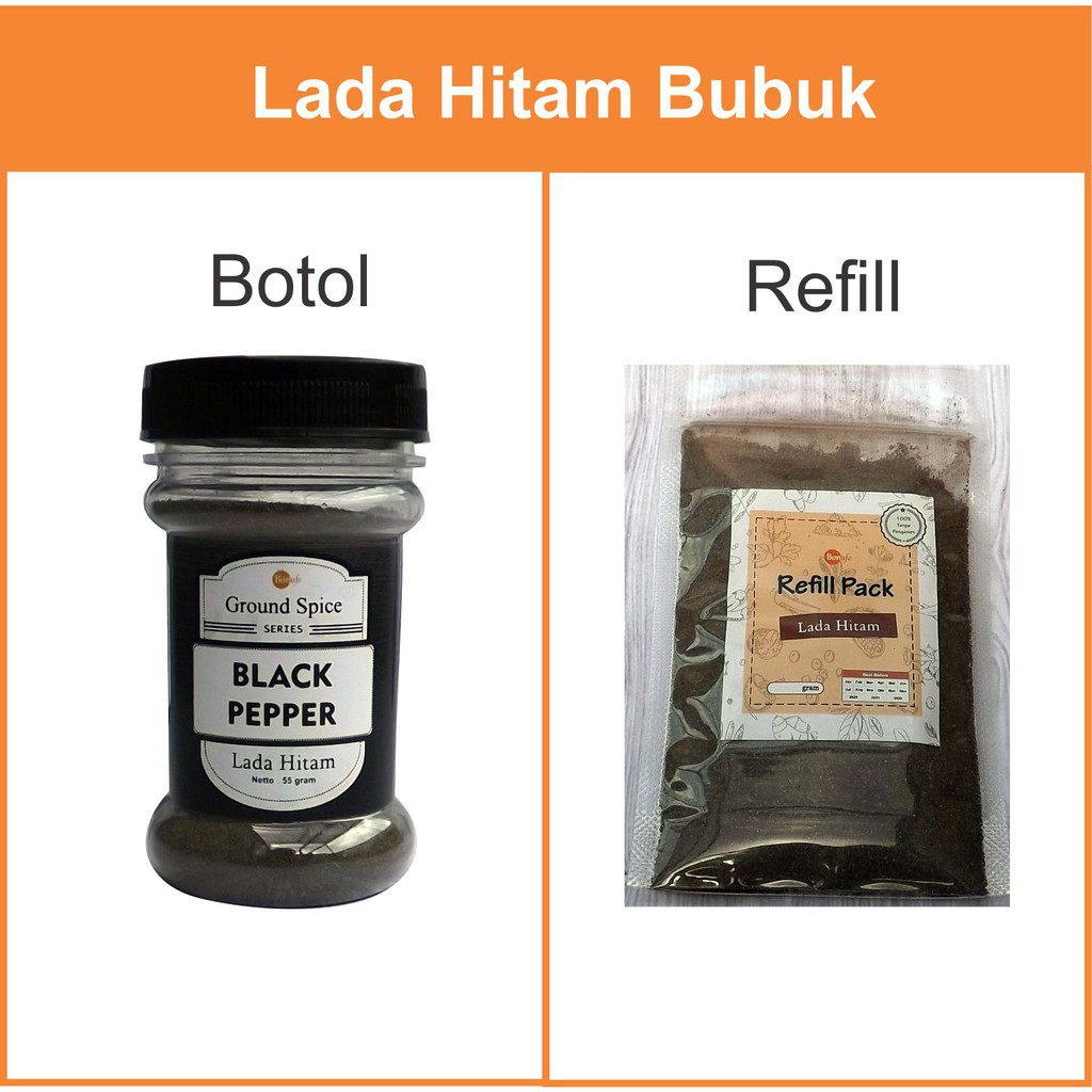 Bonafe Lada Hitam - Merica Hitam Bubuk - Ground Black  