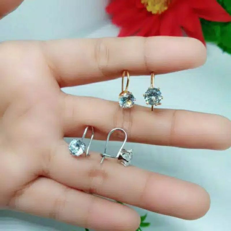 Fourfashion Anting dewasa xuping lapis emas