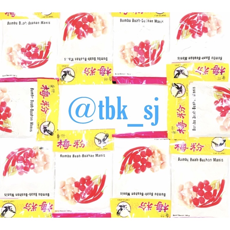 Semboi hun , bumbu rujak ,bumbu buah-buahan putih bubuk cap elang 100gr