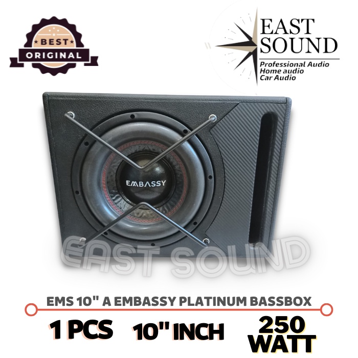 SUBWOOFER AKTIF BASSBOX 10 INCH EMBASSY PLATINUM EMS 10