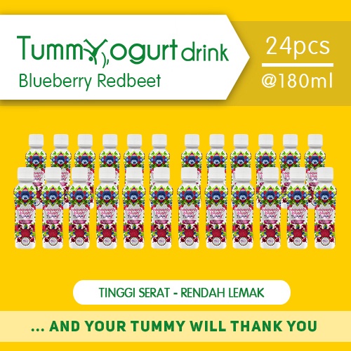 

Yogurt Heavenly Blush Tummy Drink Blueberry Redbeet [24 x 180 ml]