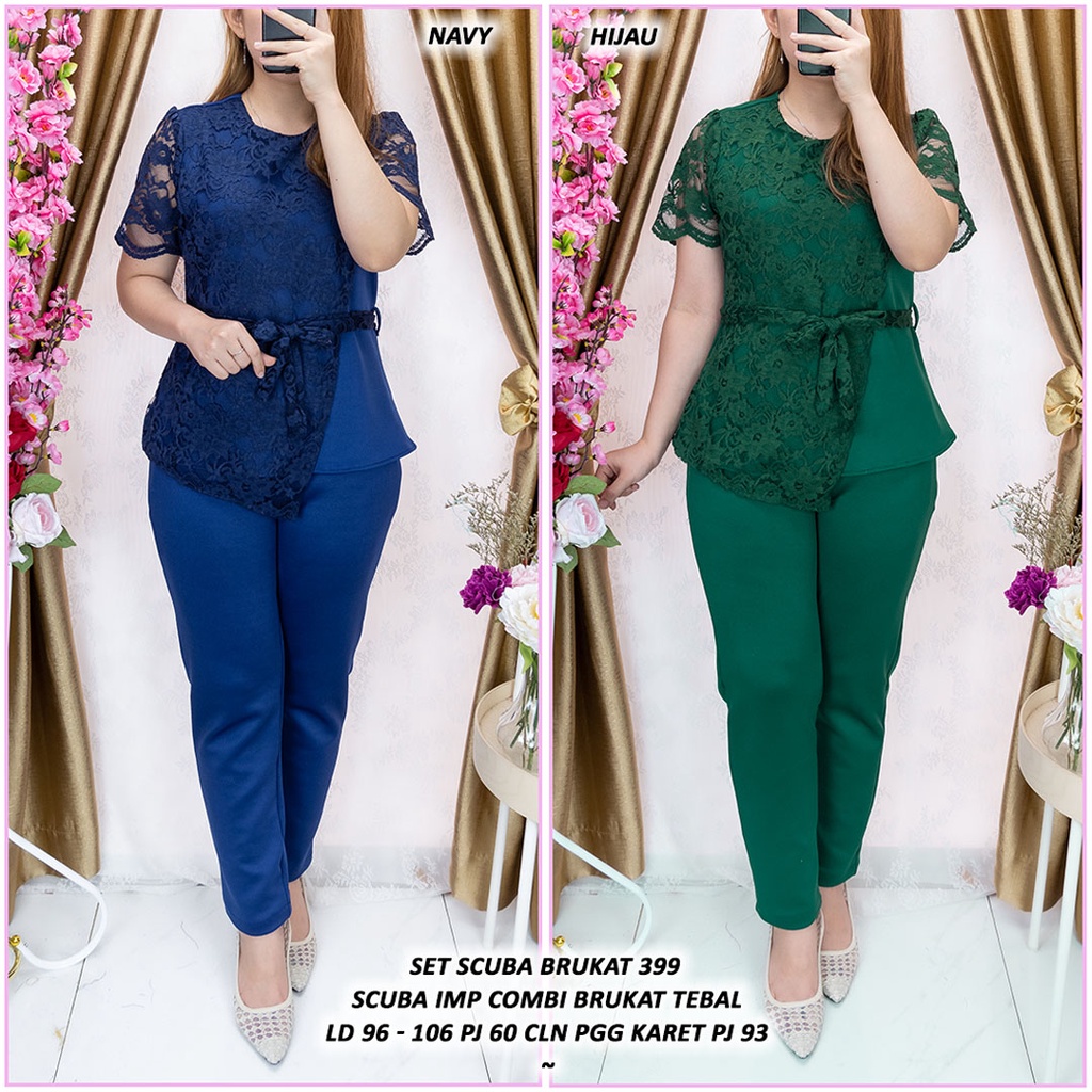 #SET SCUBA BRUKAT 399 Kualitas Premium#