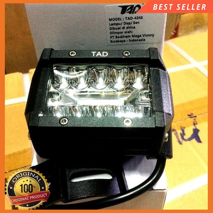 Lampu Sorot Kotak LED Kabut Tambahan Motor Yamaha Susuki Honda Metik