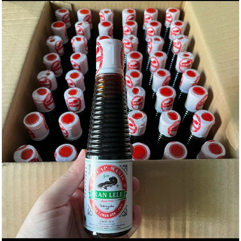 

Kecap Lele botol 135ml kecap manis enak
