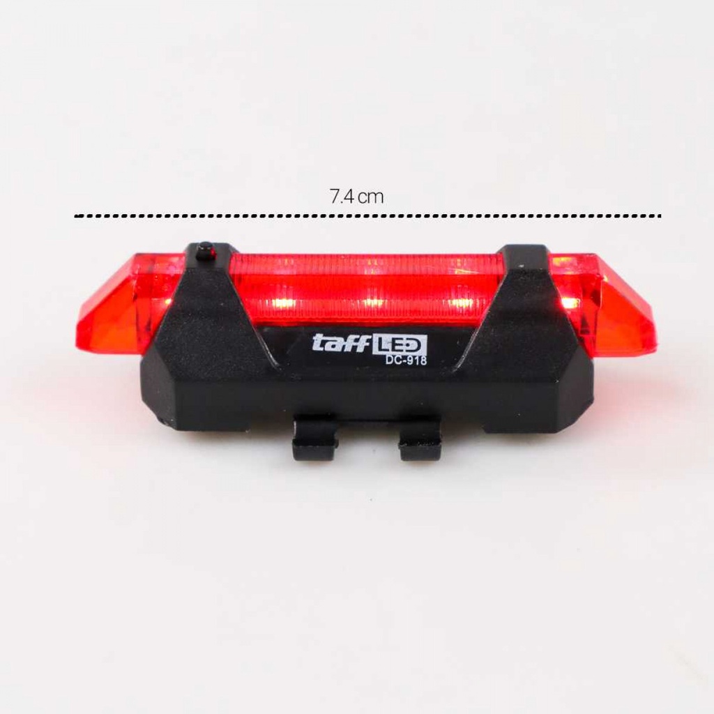 TaffLED Defensor Lampu Sepeda 5 LED Taillight Rechargeable