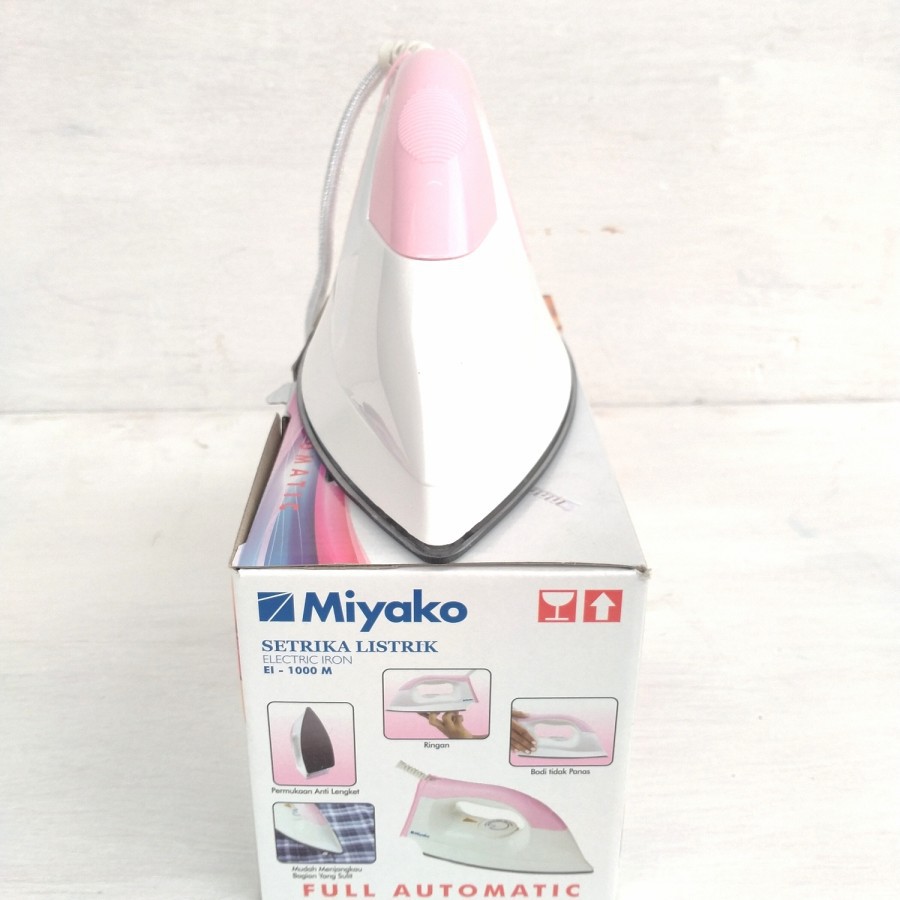 Setrika Miyako EI1000M Dry Iron Anti Lengket EI 1000 M
