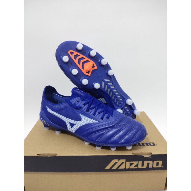 SEPATU BOLA MIZUNO PREMIUM ORIGINAL IMPORT SEPATU SEPAK BOLA MIZUNO MORELIA NEO 3 BETA BLUE WHITE FG