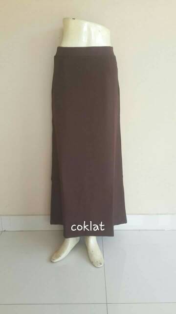 Rok pola A line rok kerja pinggang karet-4