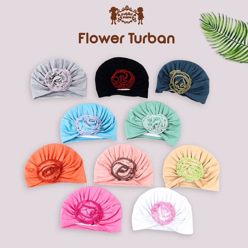 PETITE MIMI MURAH TOPI BAYI BULAT TURBAN / BANDANA PITA / DONAT /  FLOWER LUCU ANAK PEREMPUAN HEADBAND BOW TIE