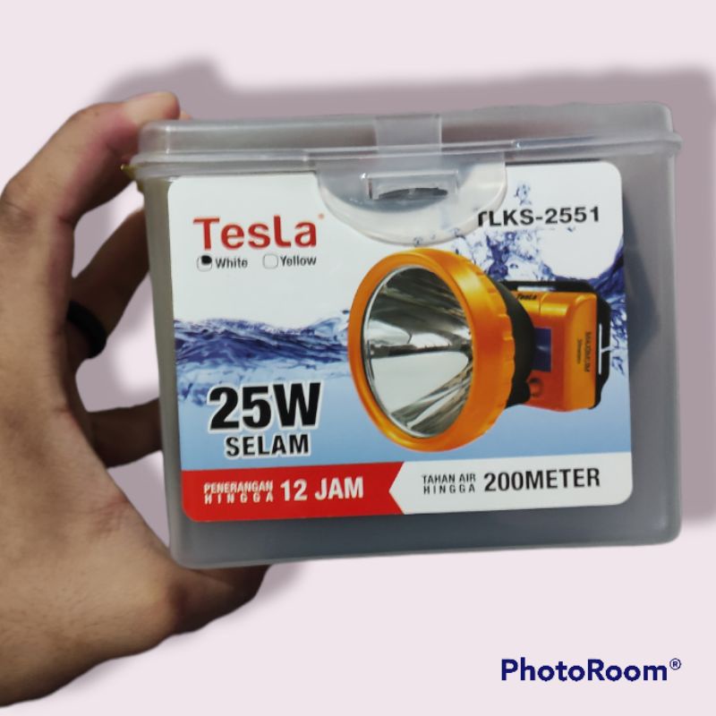 Senter Kepala Selam TESLA TLKS-2551/Headlamp Tesla 25 Watt Super
KondisiBaru

