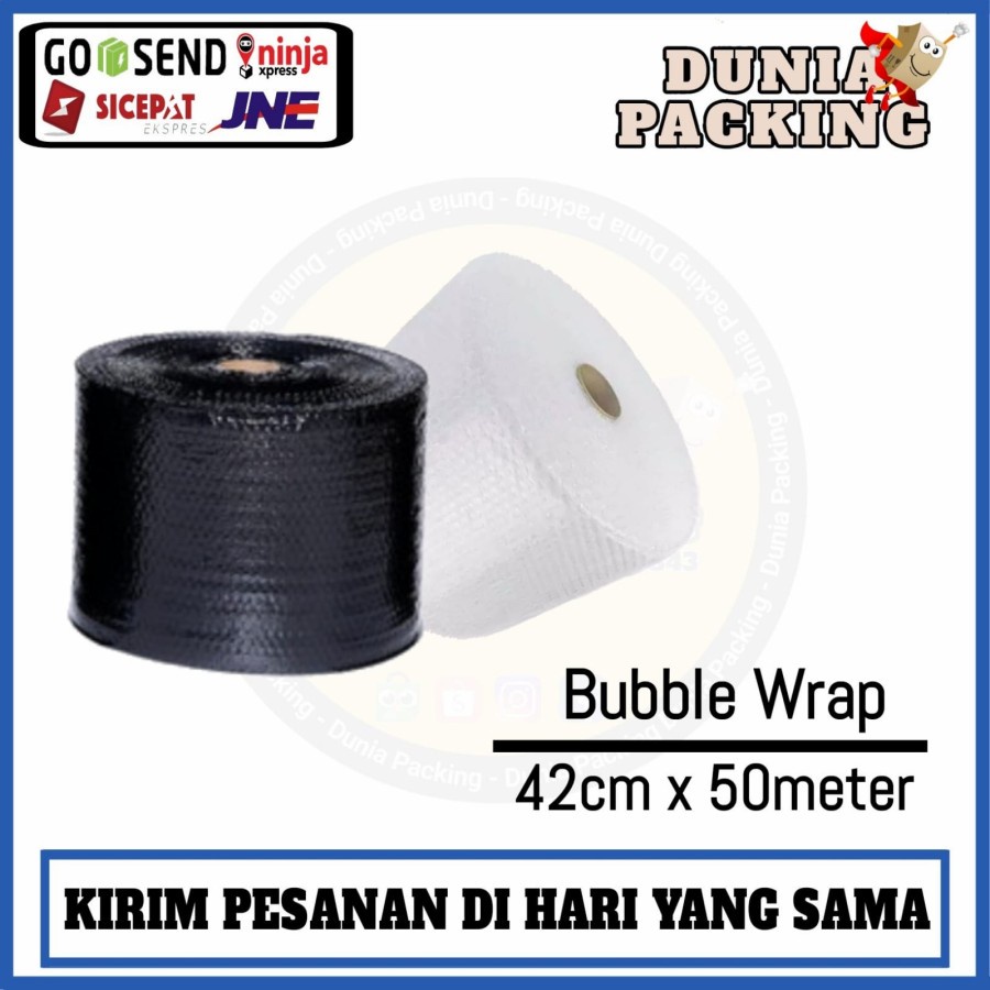 

Bubble Wrap Hitam Putih Potongan 42 x 50 Meter BUBBLEWRAP Plastik