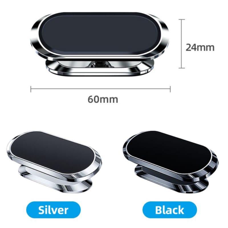 Holder magnet HD-60 holder hp mobil / car phone holder metal 360° ratation dan kabel organizer / holder magnet 360° HD-60