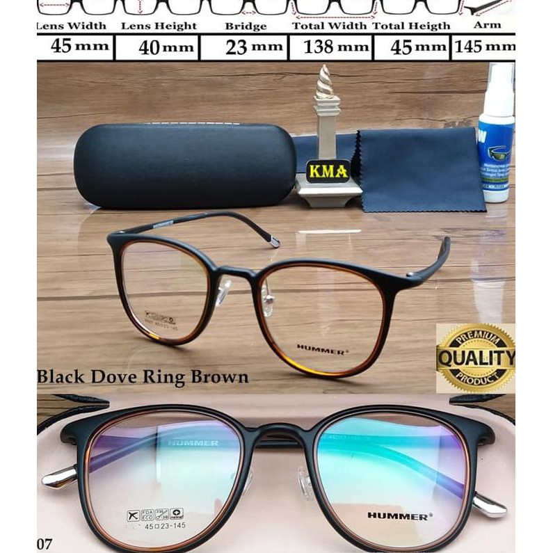 Frame Kacamata Minus Hummer Kacamata Frame Minus Hummer Oval Elastis