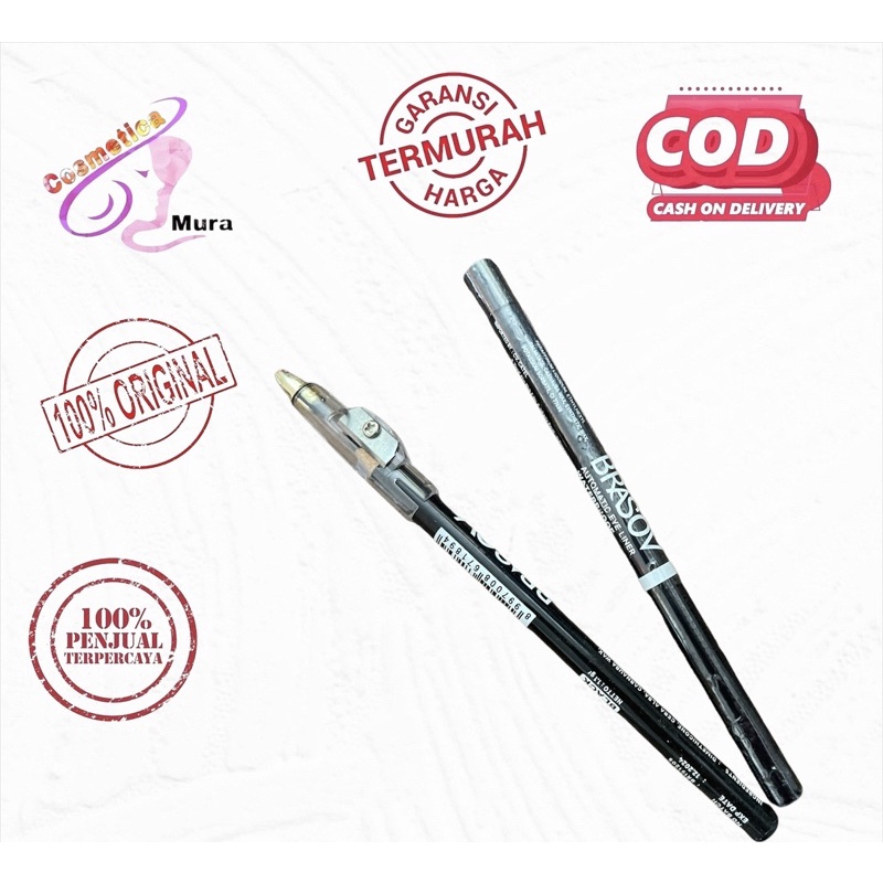 [ pensil eyeliner hitam ] brasov pensil eyeliner hitam - brasov matic eyeliner hitam