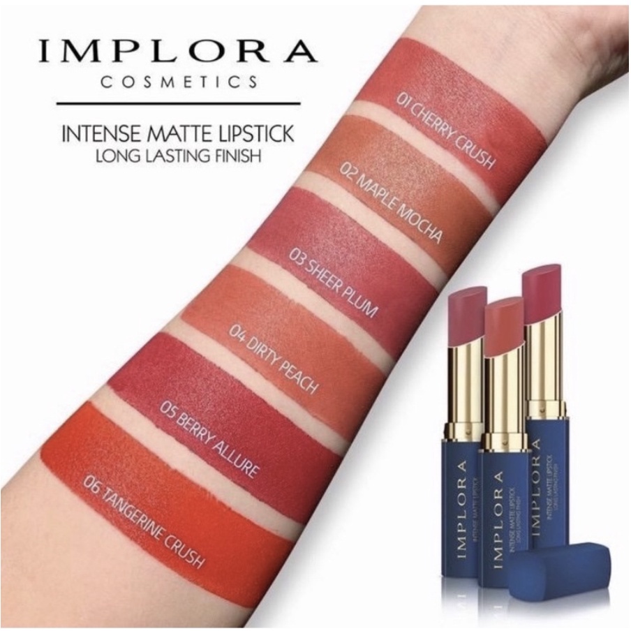 ORIGINAL Implora Intense Matte Lipstick Long Lasting HARGA MURAH DAN TERJANGKAU !!!