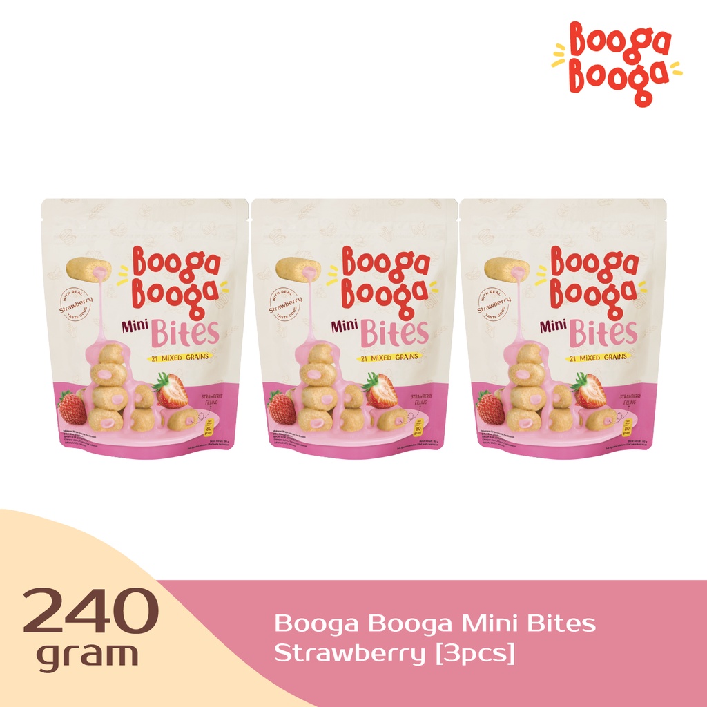 

Bundling Booga Booga Mini Bites Strawberry [3 pcs]