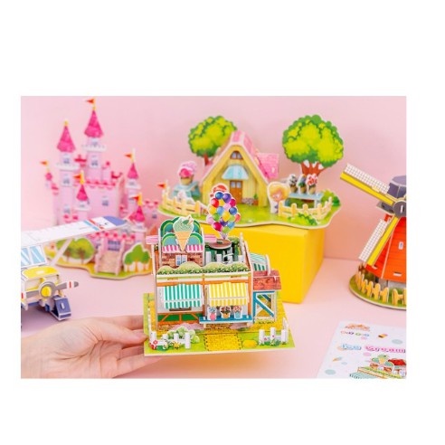 HCBS Mainan Puzzle Edukasi 3D DIY Kreatif Anak