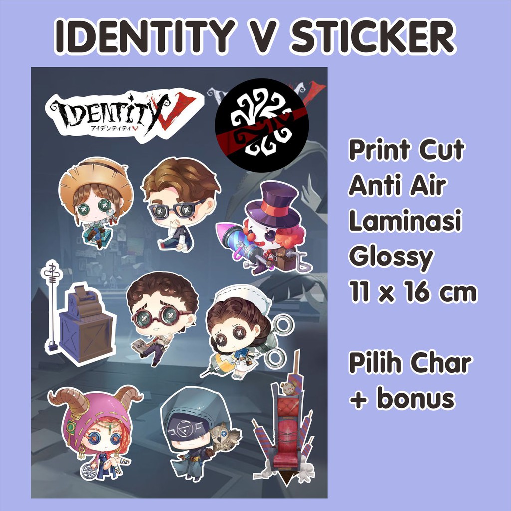 

IDENTITY V GAME STICKER PACK