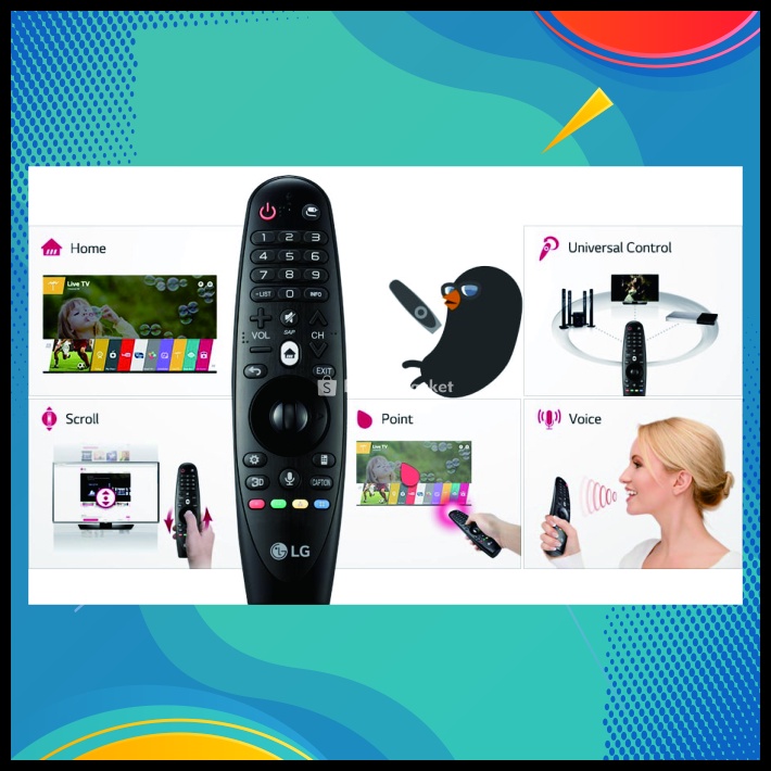 Remote Tv Magic Remote Lg 100% Ori Best Seller Remot Tv Lg Type Anmr18 Anmr19 Anmr20 Magic Remote