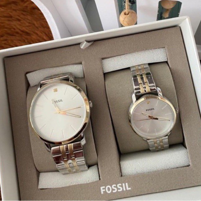 bq2467 fossil watch couple jam tangan