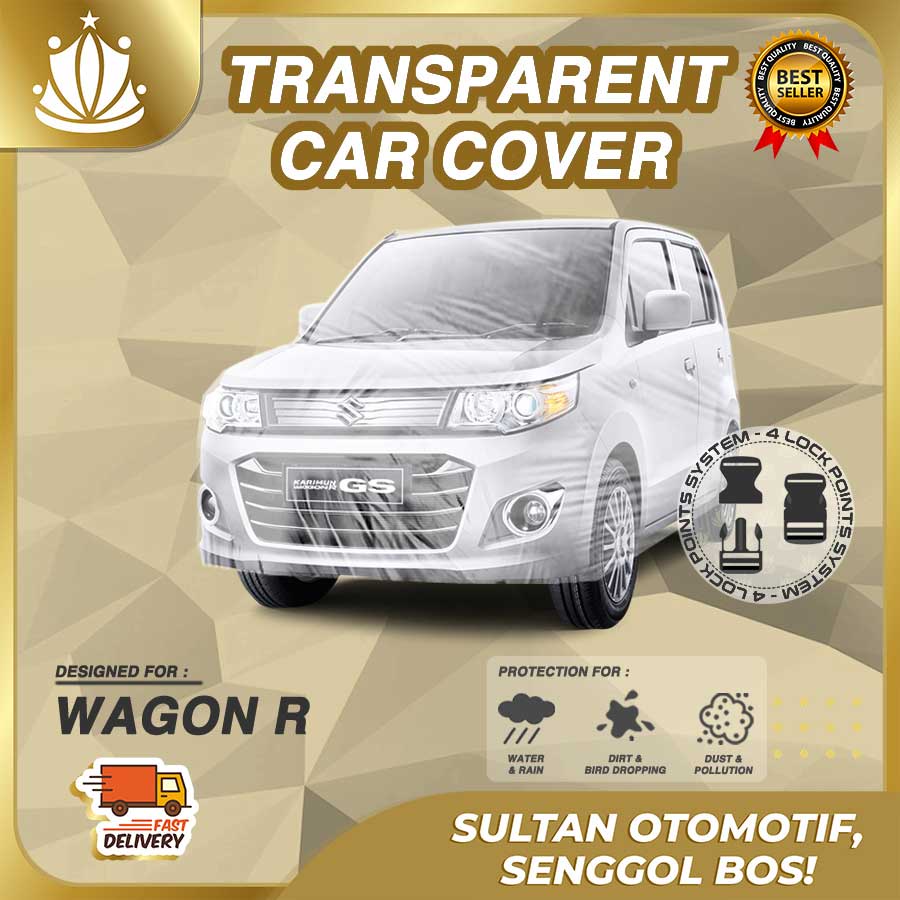 Body Cover Mobil Plastik TEBAL Karimun Wagon R WATERPROOF