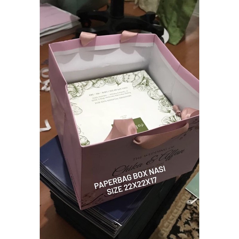 

paperbag box nasi size 22x22x16
