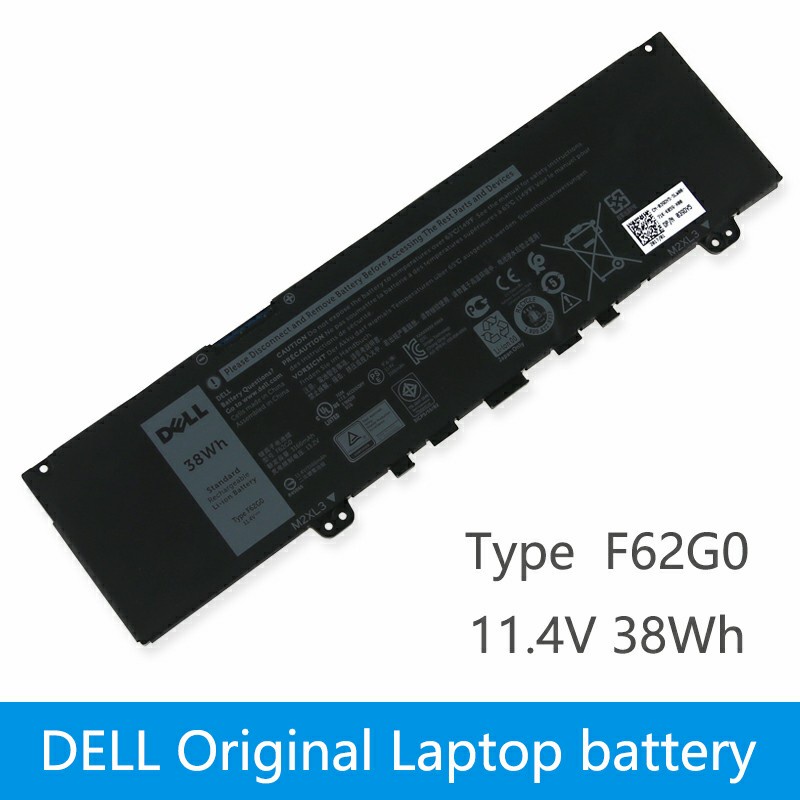 Baterai Laptop Dell Inspiron 13 5370 7370 7373 2 in 1 7386 F62G0 Original