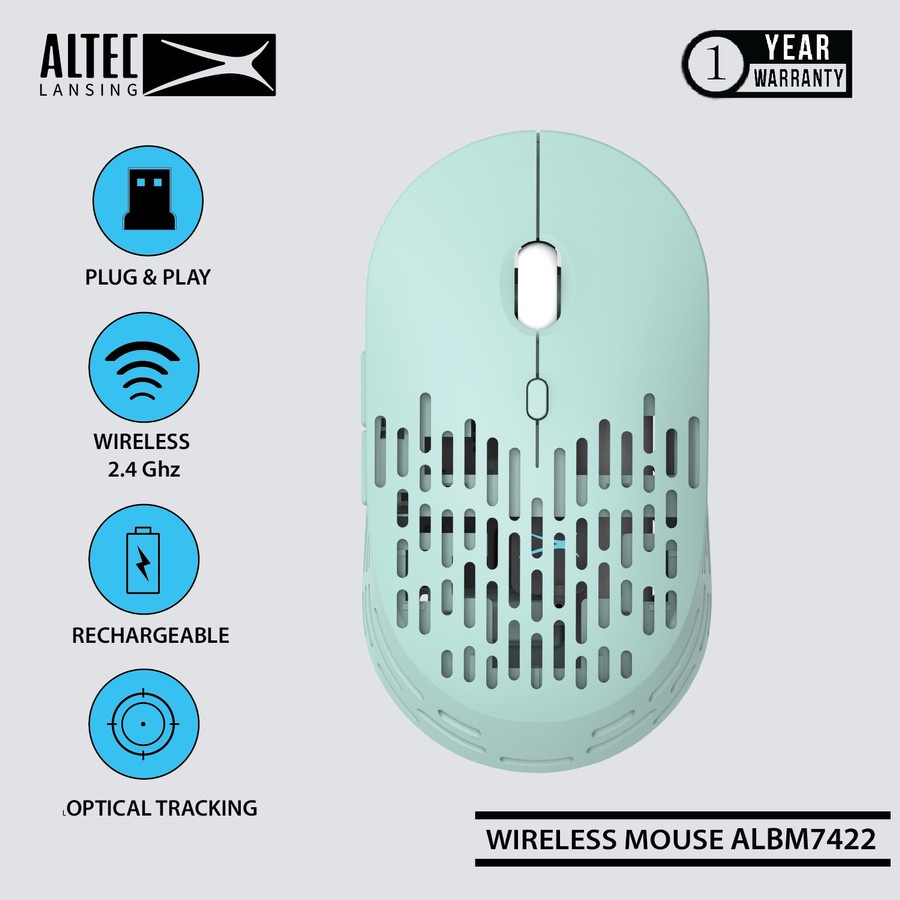 Mouse Wireless Altec Lansing ALBM-7422 Blue | Altec ALBM7422 Blue