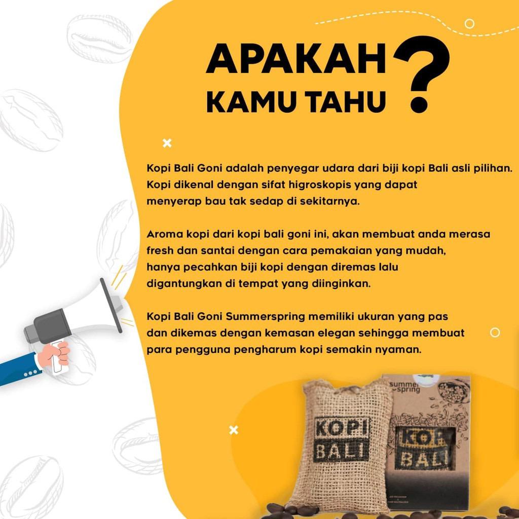 PA Pengharum Ruangan Parfum Mobil Gantung Kopi Bali Goni Pewangi Kamar Mandi Toilet Summer SprinG SS050