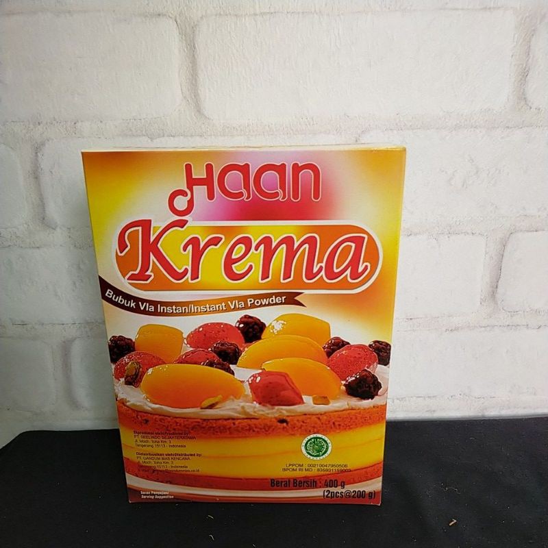 

haan krema bubuk fla instant 400gr