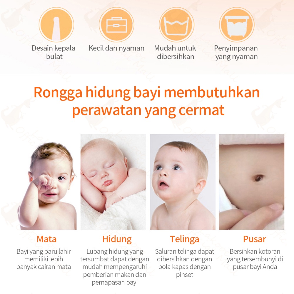 Lakooe Baby nose picker portabel Jepitan pembersih hidung dan upil bayi 1pcs