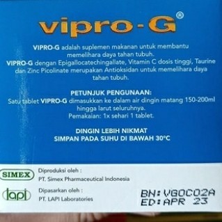 COD Vipro G/Vitamin C 1000/Vitamin C/ Vit C 1000 effervescent 20tab