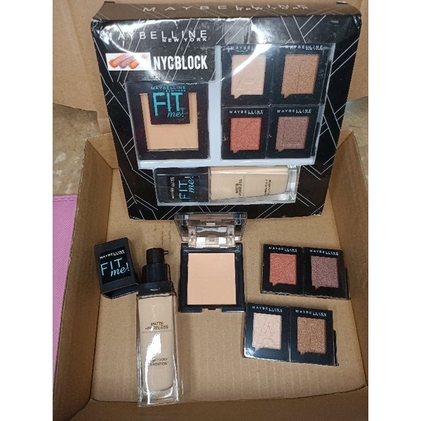 Paket Kecantikan Kosmetik 10in1 Make Up Set Fit Me Murah Seserahan Lamaran Kado Wanita