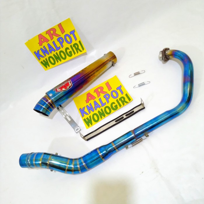 KNALPOT R9 PELANGI BLUEMOON KERUCUT SATRIA FU VIXION TIGER