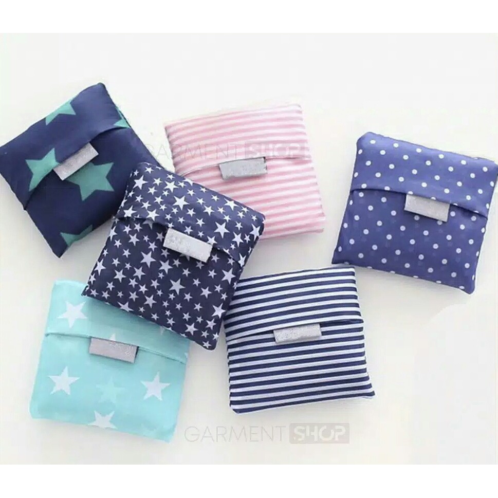 TAS LIPAT ECO BAG / TAS BELANJA LIPAT / SHOPPING BAG / ECO BAG MOTIF ANTI AIR UKURAN BESAR