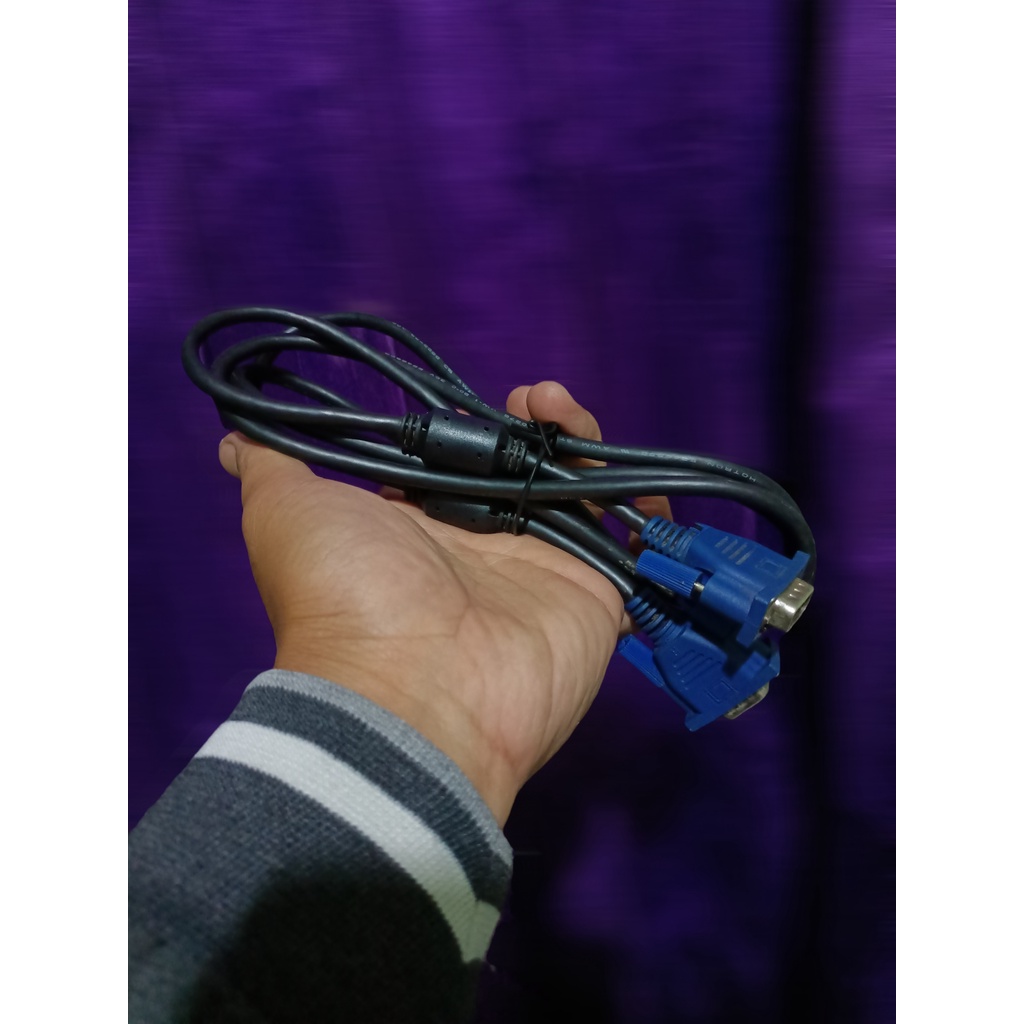 Paket Hemat Kabel Power &amp; Kabel VGA Original untuk PC/Komputer/Monitor