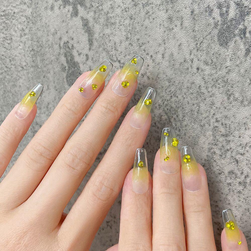 Mxbeauty Nail Art Rhinestones Warna-Warni Fashion Menunjuk Bawah Hiasan Kuku 3D Perhiasan Kuku