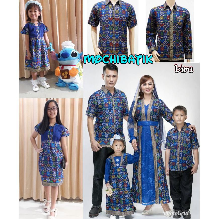 Termurah Sarimbit Batik Keluarga/Family Gamis Terusan Muslim Krisdayanti (Kd) Prodo Batik Modern