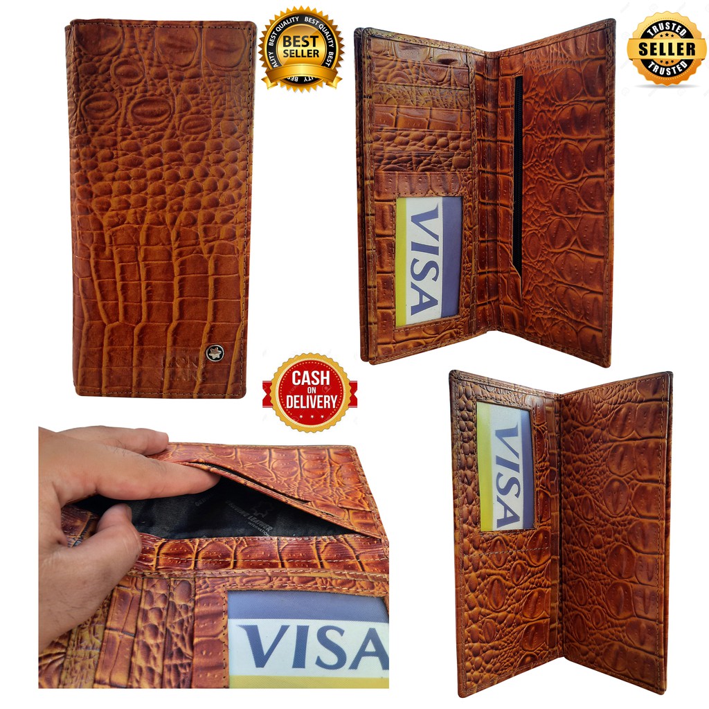 Dompet Panjang Mont Blanc Hitam Kulit Asli Wanita / Pria