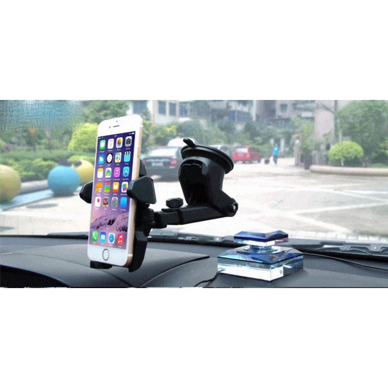 Car Holder for Smartphone with Suction Cup - T003 - Black