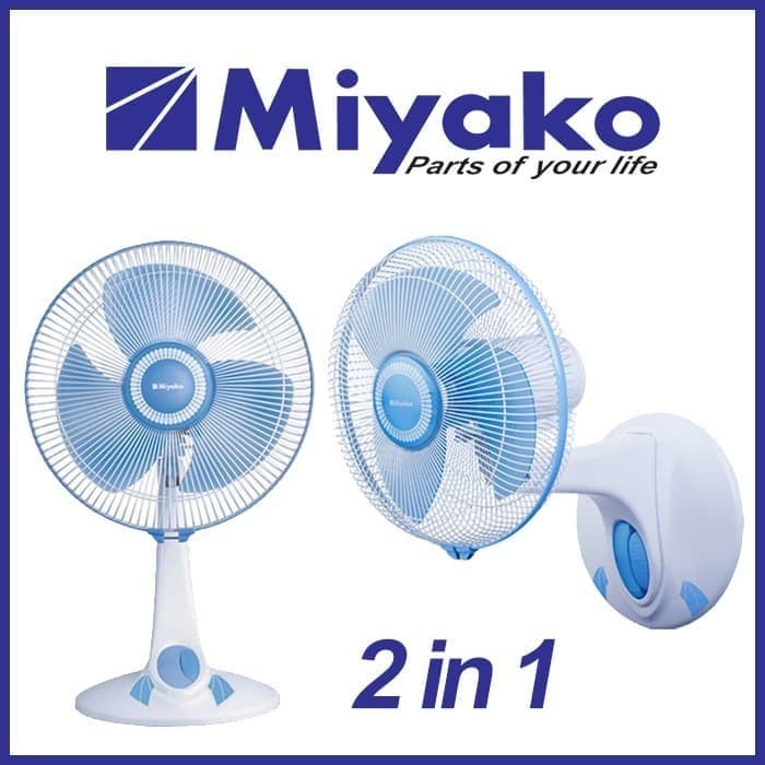 Miyako Kipas Angin 2 in 1 Meja &amp; Dinding KAD-927 Ukuran 9 Inch