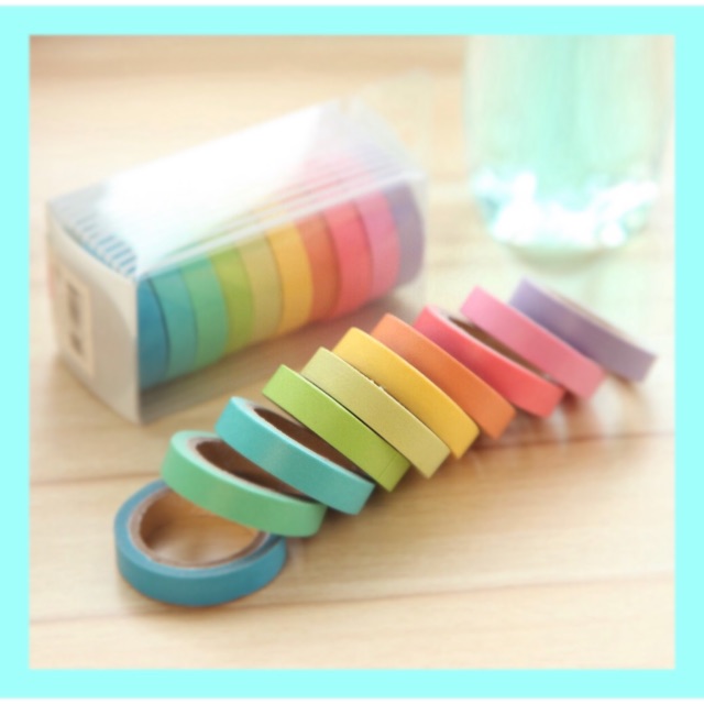 

Rainbow Solid Color Washi Tape