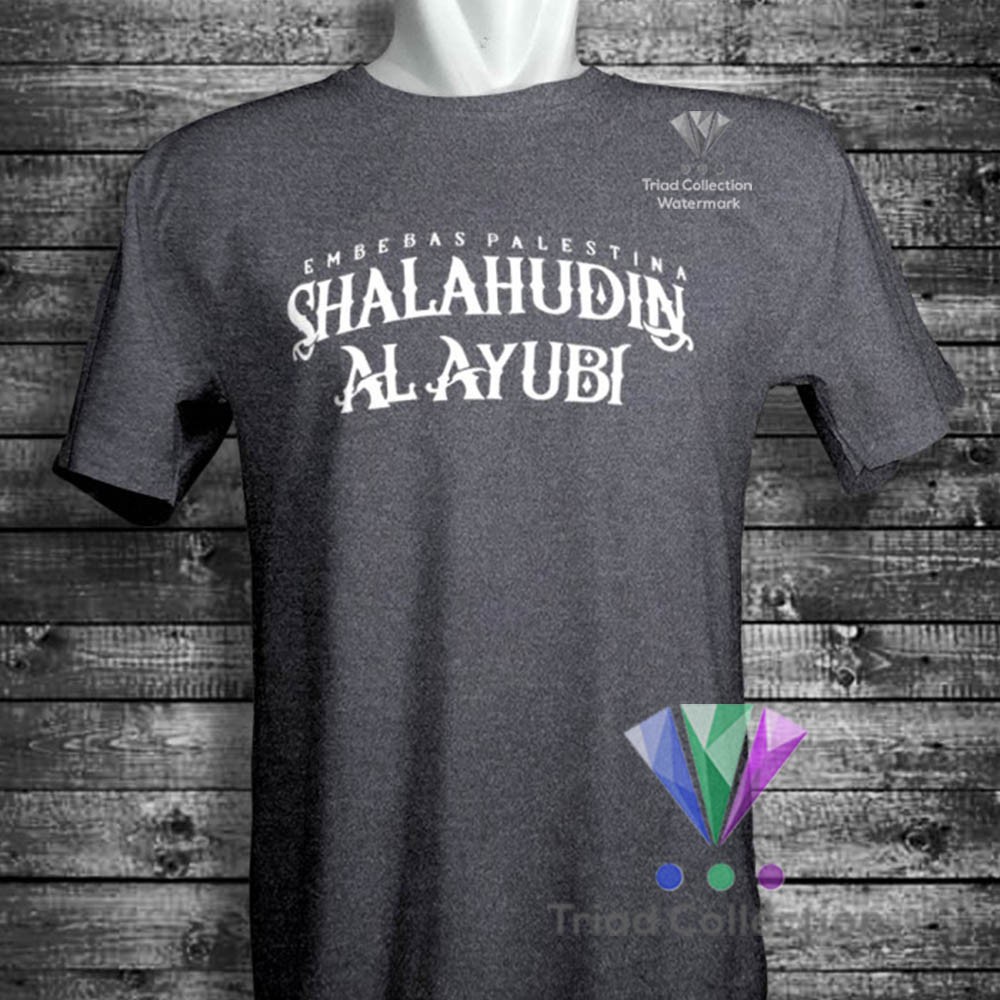 Kaos Dakwah Islami Shalahudin Al Ayubi Pembebas Palestina Palestine Premium Distro Muslim Tshirt 483-0
