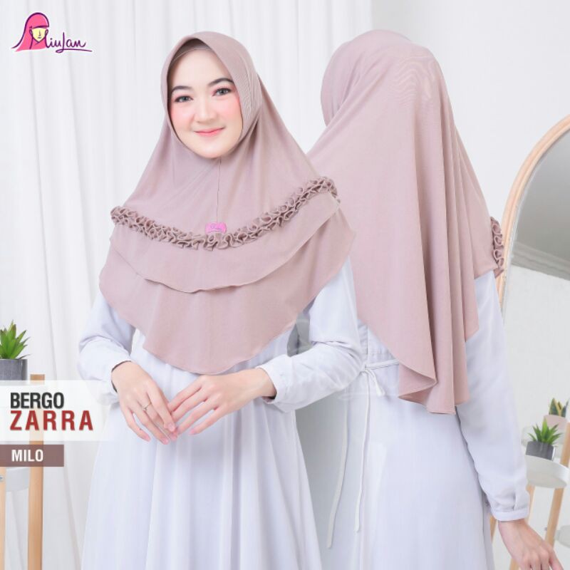 Bergo ZARRA MiuLan Hijab | Jilbab Instan Hijab Instant Kerudung Wanita Cewek Fashion Muslim Perempua