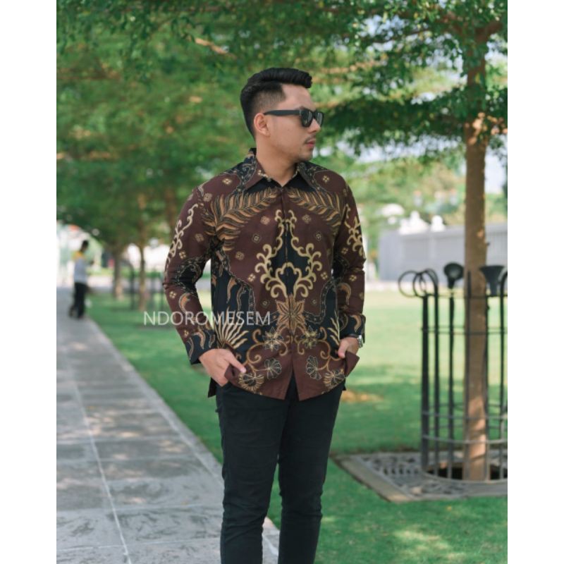 Batik krisnamukti coklat katun halus furing