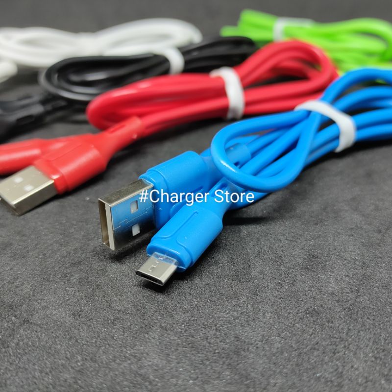 Kabel Data Bulat Warna Warni Micro USB 100Cm Murah Kualitas Bagus